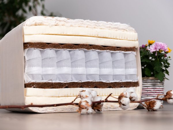 Veganská matrace KENTAURA ve středně tuhém provedení - průřez