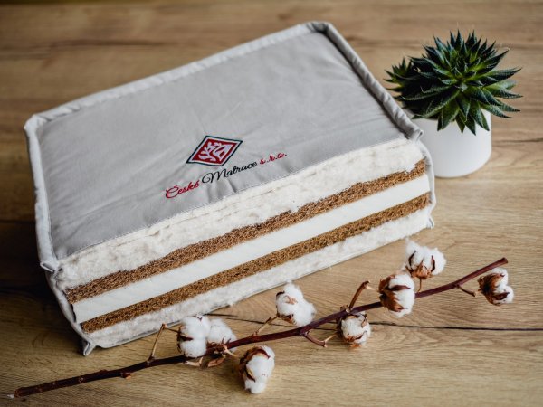 Veganská matrace DAISY ve středně tuhém provedení - průřez